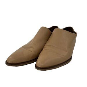 Everlane Italian Leather Modern Ankle Boot Bootie, Camel Tan Brown  9 1/2